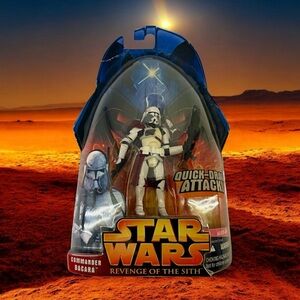 Star Wars Commander Bacara Attack 3.75 Action Figure Revenge Of The Sith 2005